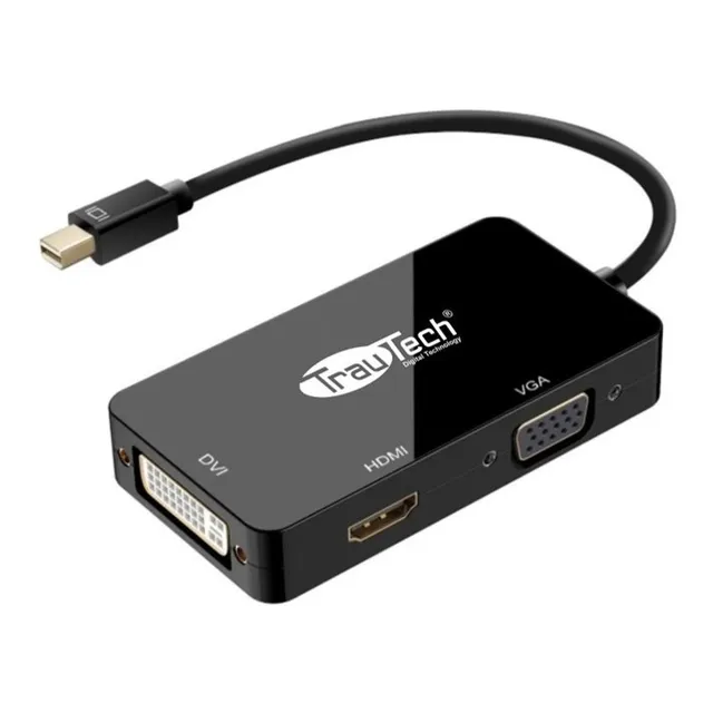 Hub Adaptador Mini Displayport A Hdmi Dvi Vga Para Laptop Pc