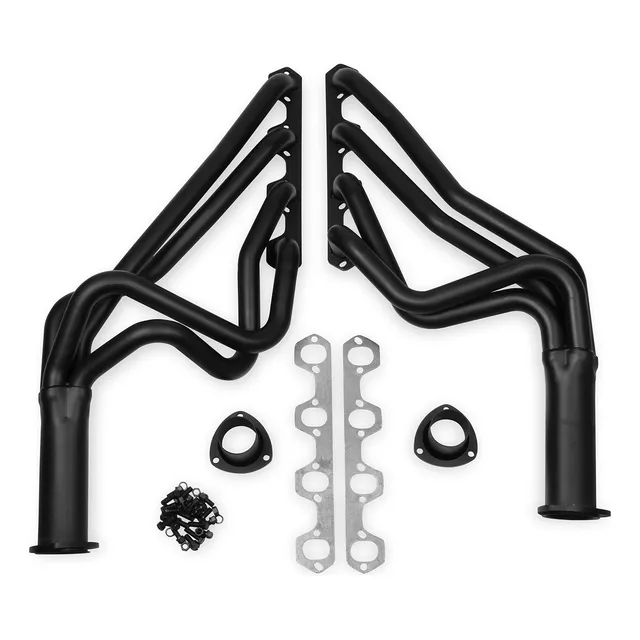 Flowtech Cabezal Tubo Largo Mustang Cougar Color Negro