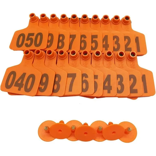 Aretes Numerados Para Ganado(vaca, Maute, Toro) Pack X 100