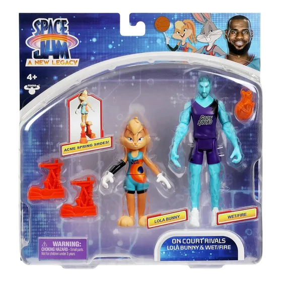 Space Jam - Lola Bunny Y Wet/fire Pack 2 Figuras De Acción