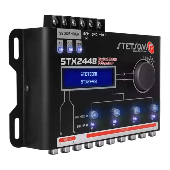 Processador Equalizador Crossover Stetsom  Stx-2448 