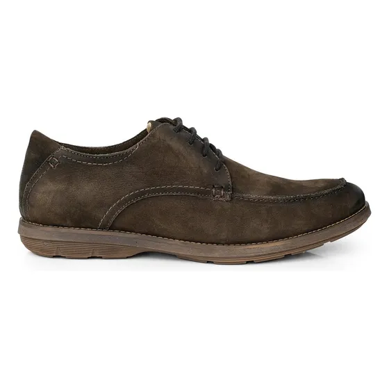 Zapato Hombre Cuero Mocasin Acordonado Comodo Goma Briganti