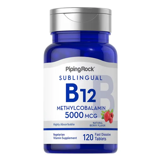 Piping Rock B12 Vitamina 5000 Mcg Tención 120 Yk9fa