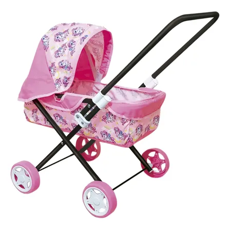 Carrinho De Boneca Infantil Reborn Scorpion Berco Rosa 61cm
