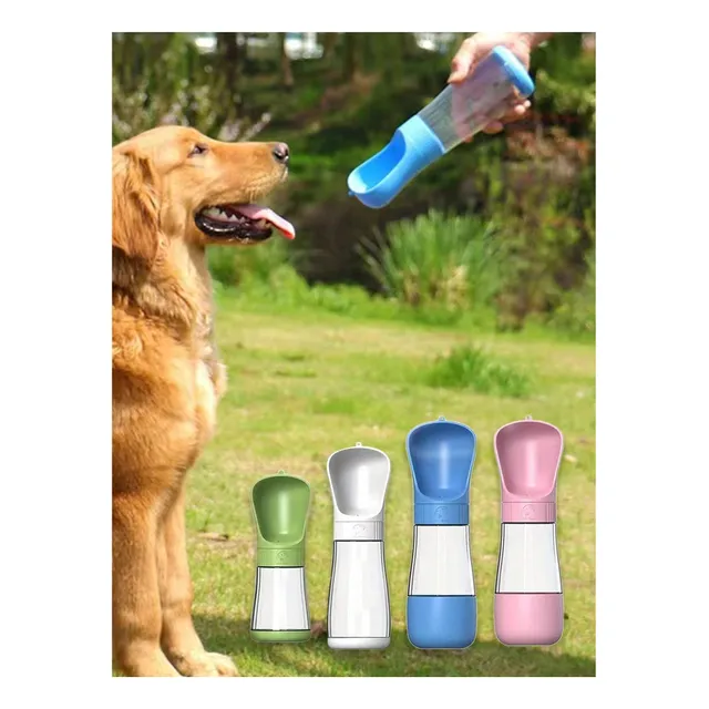 Dispensador Portátil De Agua Y Comida Para Perros . 2 En 1