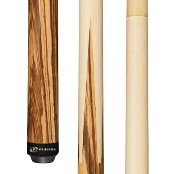 Cues De Billar 58 2 Piezas Zebrawood Y Maple Birdseye