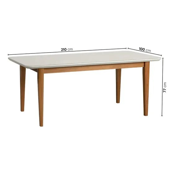 Mesa De Jantar 8 Lugares 210cm CabeCasa MadeiraMadeira