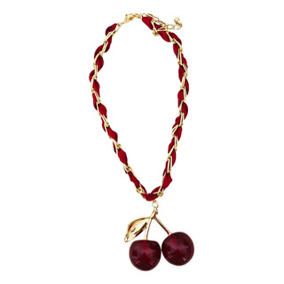 Collar Con Maxi Cerezas. Collar Con Maxi Cerezas.