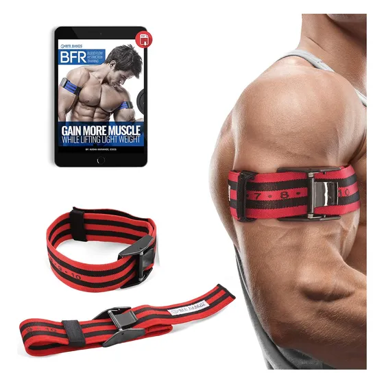 Pack X 2 Bandas De Restricción De Flujo Sanguíneo Kit Brazos, Piernas, Glúteos 65 Cm Entrenamiento De Oclusión, Ganancia Muscular Sin Levantamiento De Peso Pesado, Correa Elástica De Liberación Rápida