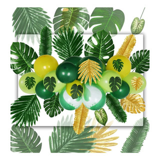 Hawaii Monstera Artificial Con Hojas De Palmera, Playa, Bosq Hawaii Monstera Artificial Con Hojas De Palmera, Playa, Bosq