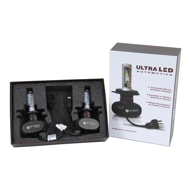 Kit Ultraled Etech 12000 Lumêns O Par 8000k Alto E Baixo 