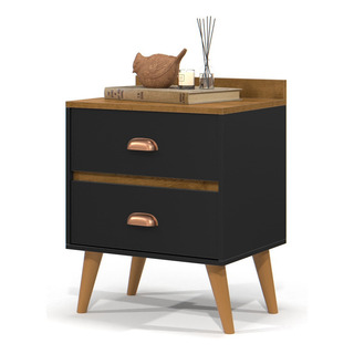Mesa De Cabeceira Retrô Paris Mdp 2 Gavetas Com Pés Palito Mesa De Cabeceira Retrô Paris Mdp 2 Gavetas Com Pés Palito