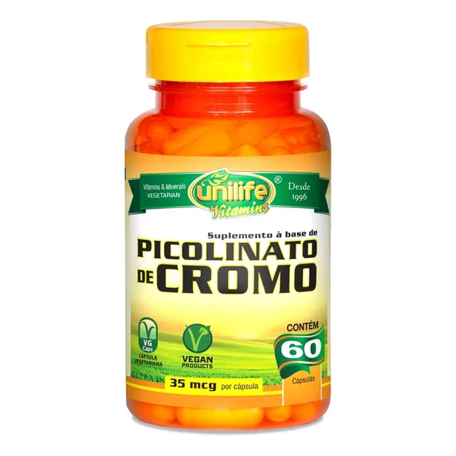 Picolinato De Cromo Unilife 60 Cápsulas - Vegano