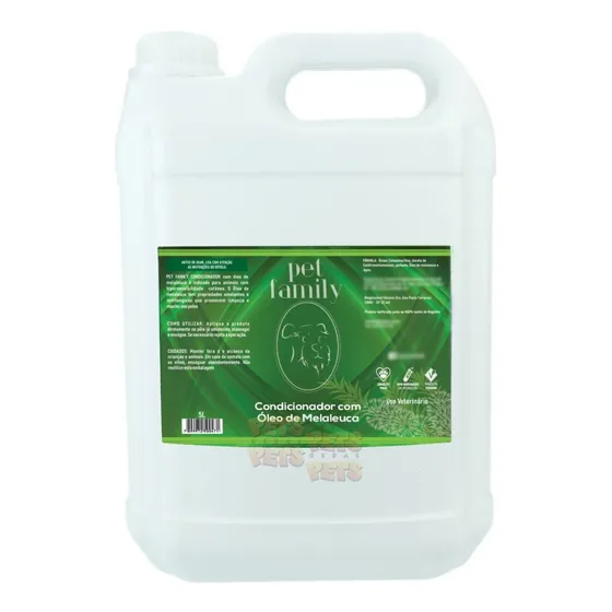 Condicionador Creme Óleo Malaleuca Pet Family Galão 5 Fragrância Natural