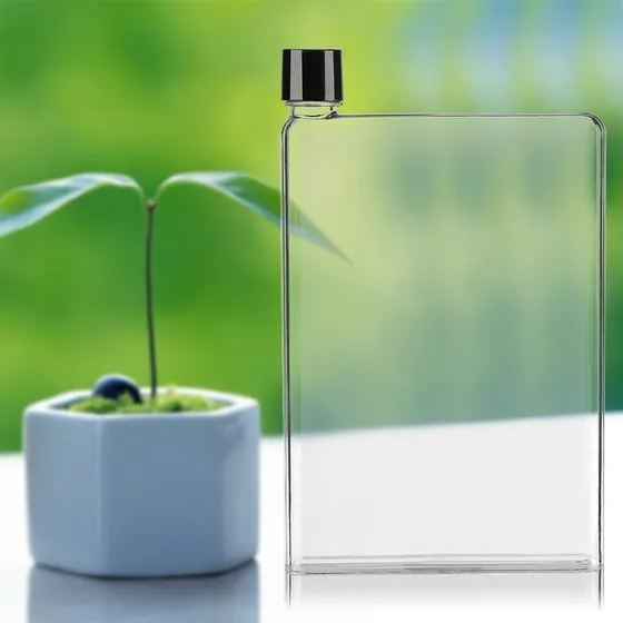 Botella Agua Delgada Plana Prueba Fuga 25.4 Fl Oz Libre