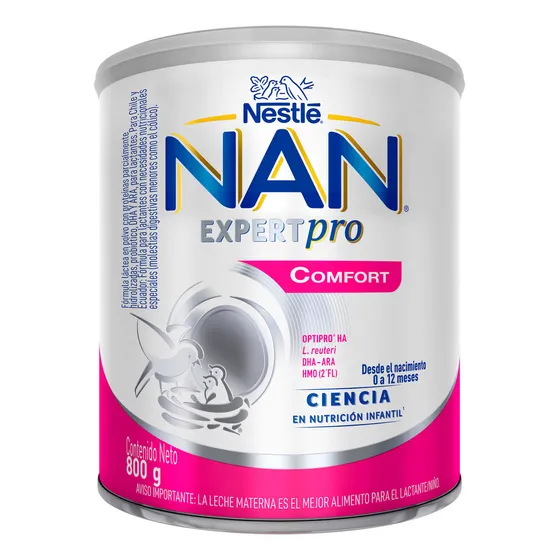 Leche Nan Comfort 800g Tarro Fórmula Infantil