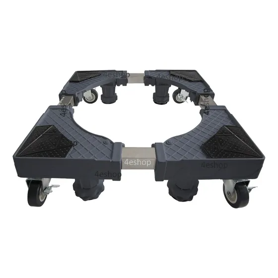 Suporte Geladeira Maquina De Lavar Lava E Seca 4 Pé 4 Roda