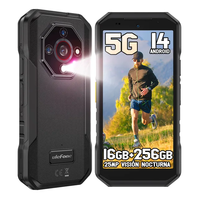 Celular Ulefone Armor X32 Pro 5g Dual Sim Teléfono robusto 256 GB Rom 8+8 GB Ram 5.65 Smartphone Android 14 25mp Cámara De Visión Nocturna