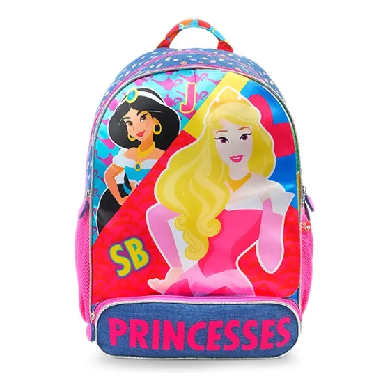Morral Bolso Escolar Grande Para Niña Princesas Marca Capi