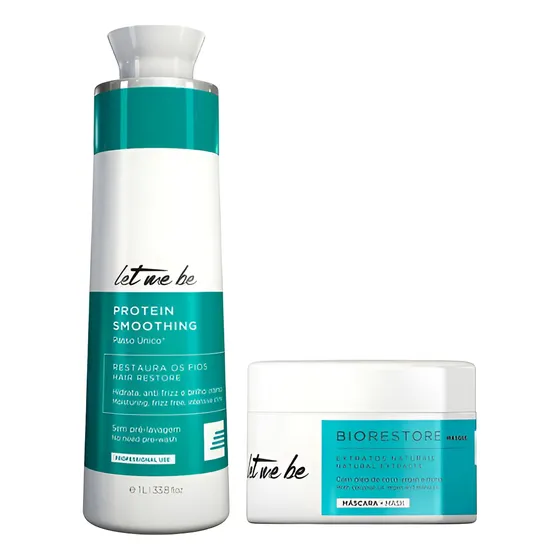 Let Me Be Selagem 1 Litro Sem Formol + Biorestore 250g Brind