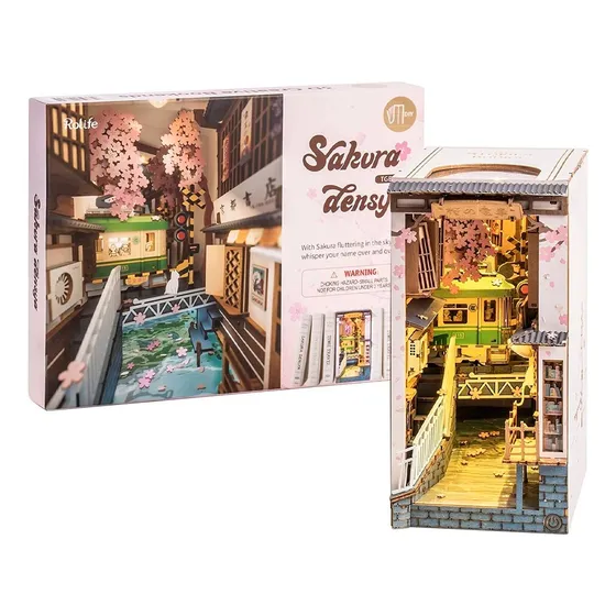 Puzzle3d Sujetalibros Armable Sakura Densya - Rolife