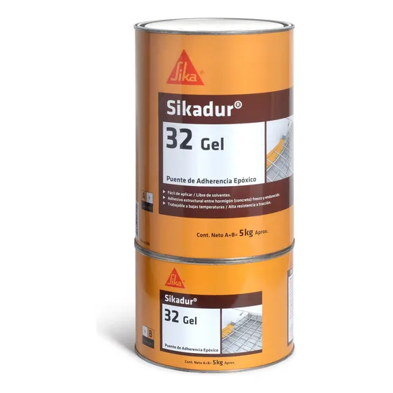 Adhesivo Hormigón Estructural Sika, Sikadur 32 Gel - 1 Kg