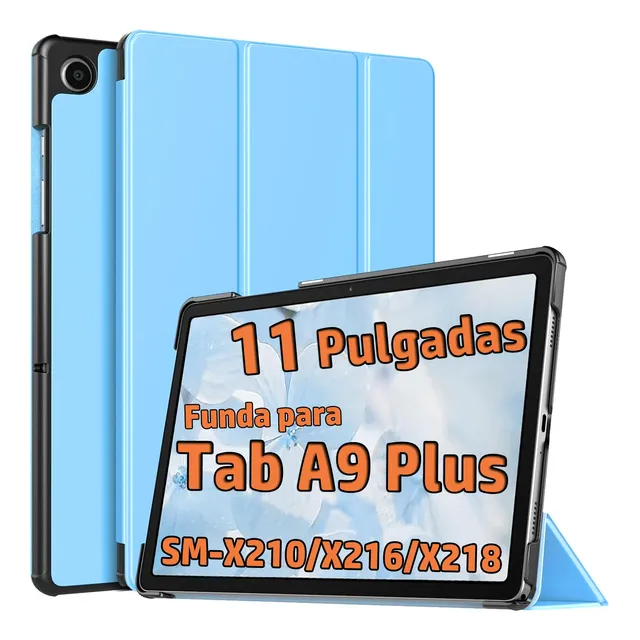 Funda Para Samsung Galaxy Tab A9 Plus Azul Claro, 11 Pulgada