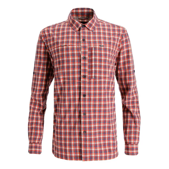Camisa Manga Larga Rupanco Hombre Rojo Doite