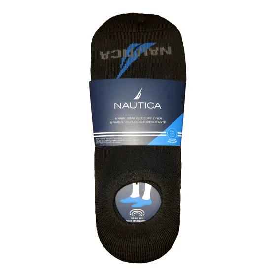 Nautica 6 Pares Tines Invisibles Liners Hombre Originales