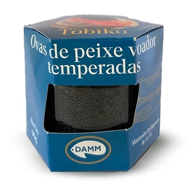 Ovas De Peixe Capelin Voador Temperadas Preta Damm 90g