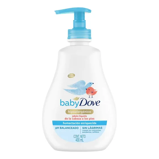 Jabon Dove Baby Liquido Humectante Enriquecida X 400ml