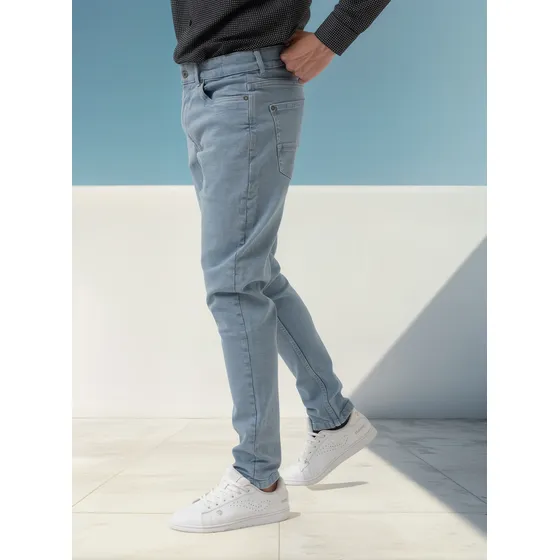 Pantalón De Jean Para Hombre Strech Alicrado Liso