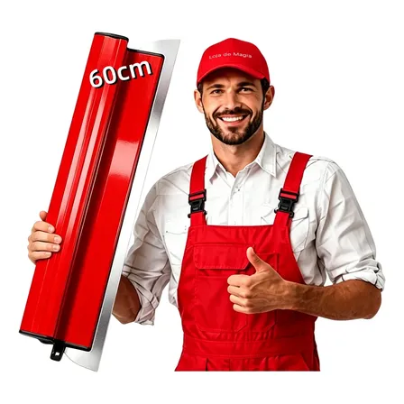 Desempenadeira Aço Inox 60cm Para Passar Massa Corrida