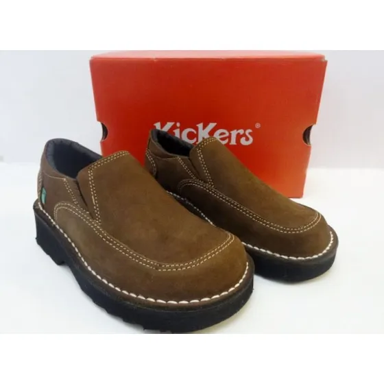 Zapatos Para Niñas Tipo Mocasín Kickers Talla 29 De Cuero