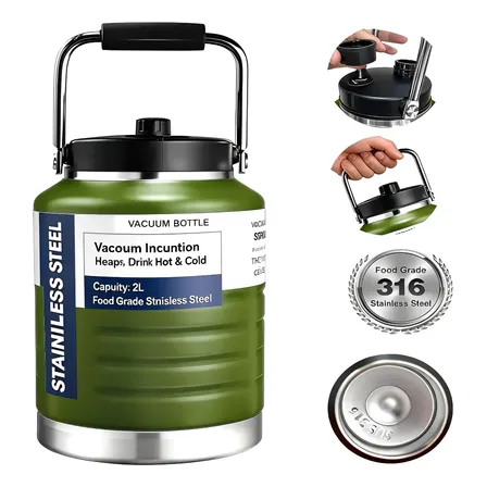 Termo De Gran Capacidad, Acero Inoxidable 304, 2 Litros