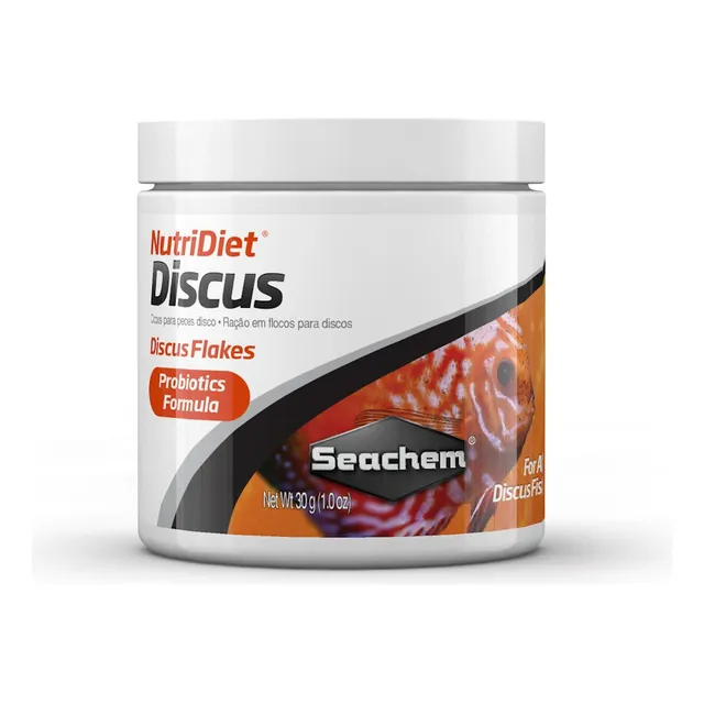 Alimento Hojuelas Peces Discos Seachem 30gr Probioticos Ajo
