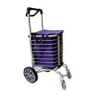 Carrito De Mercado Aluminio 4 Ruedas 3 Usos 80kg