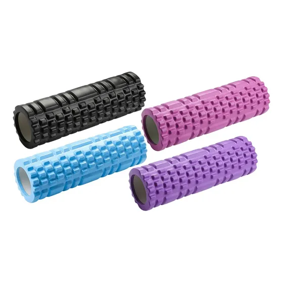 Rodillo Yoga Elongación Masaje Fitnics Roller Foam 33x13 Cm Color Lila