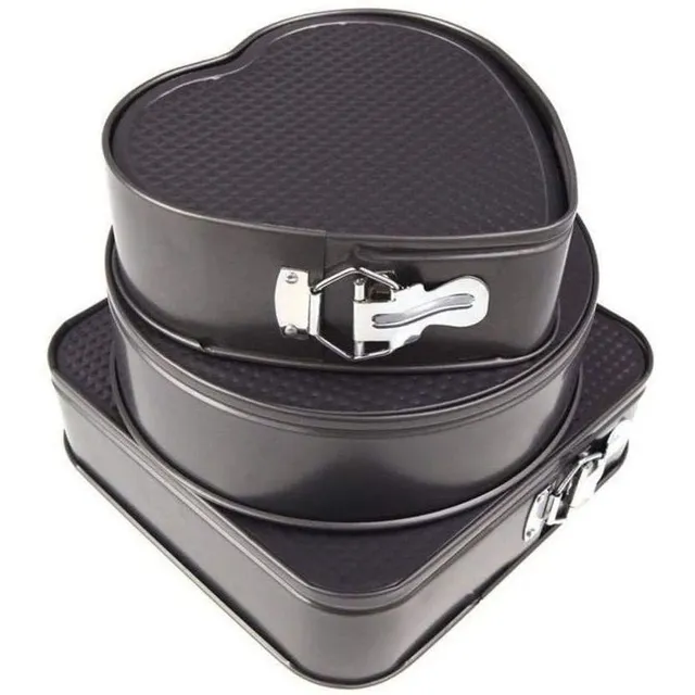 Molde Torta Desmontable Postre Tarta Pack 3 Formas