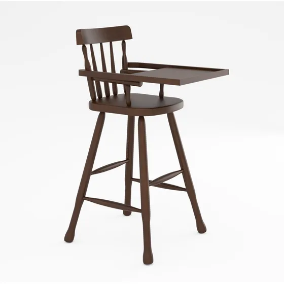 Silla Para Bebe - Mesa Incorporada - Madera - Comedor - Lcm