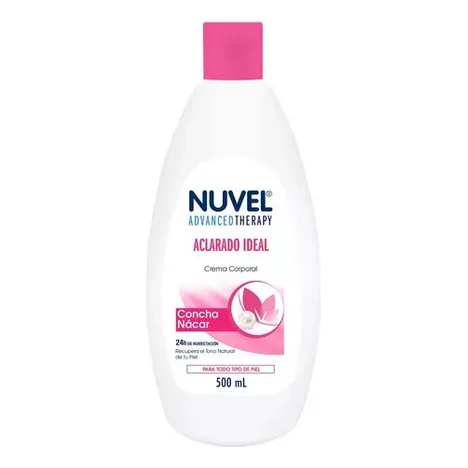 Nuvel Crema Humectante Aclarado Ideal Con Concha Nacar 500ml