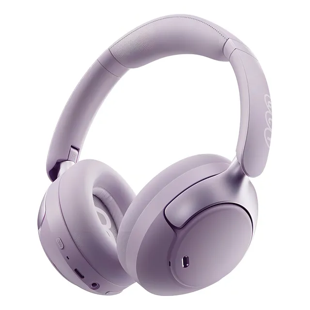 Audífonos Inalámbricos Qcy H3pro 50db Anc Gamer Diadema Lp Color Violeta