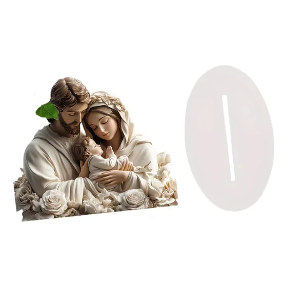 Adorno Navideño Para Colgar En La Pared Escultura Religiosa