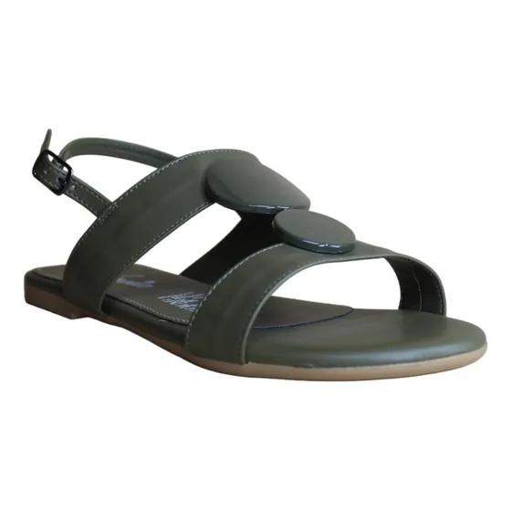 Sandalia Con Apliques Círculos Ajuste En Talon Vittoria