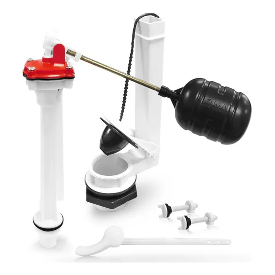 Juego Herraje Sanitario 2 Fama Segurimax 9600 Color Blanco