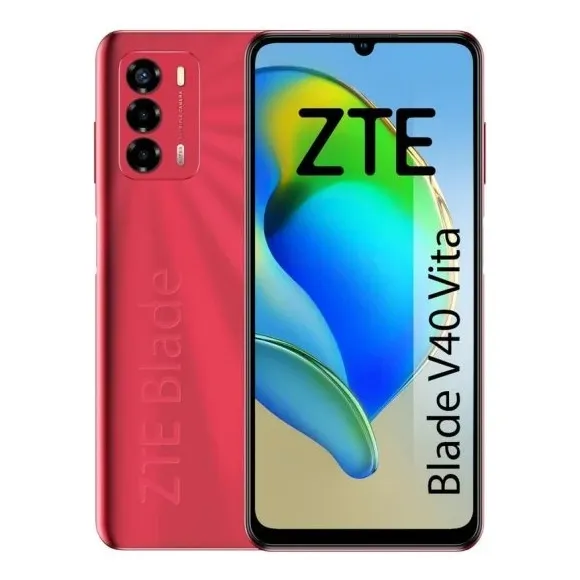 Celular Zte Blade V40 Vita Rojo 5+128gb Carga Rapida 22.5w Chip Infynit Altan Incluido