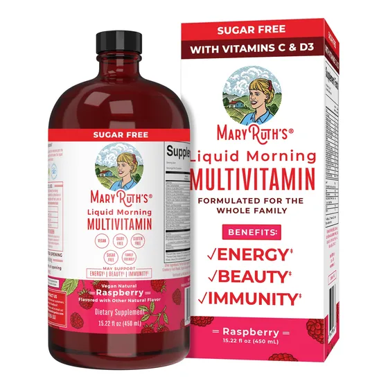 Multivitamínico Maryruth Organics Líquido Frambuesa 450ml