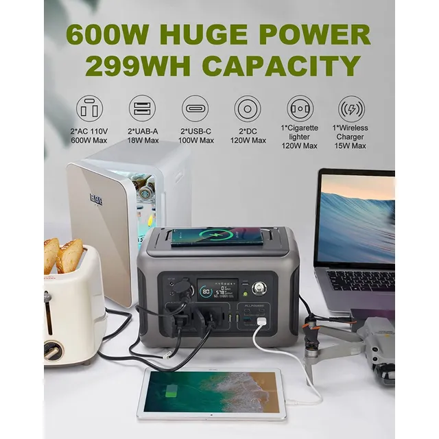 Inversor Portatil Con Baterias Recargable 600 Watts