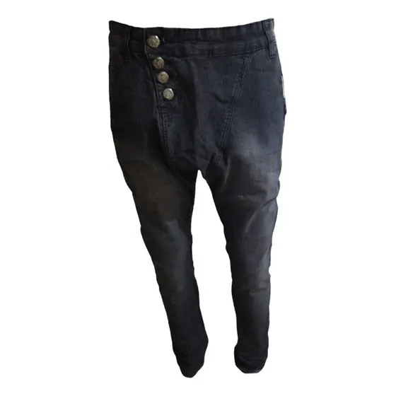 Pantalón Vaquero Caballero/ Jean Hombre Negro Con Bolsillos