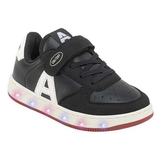 Zapatilla Addnice Boston Kids Con Luces Velcros 24-32 Dep